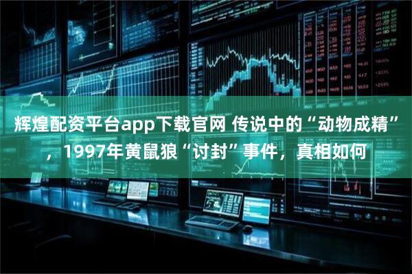辉煌配资平台app下载官网 传说中的“动物成精”，1997年黄鼠狼“讨封”事件，真相如何